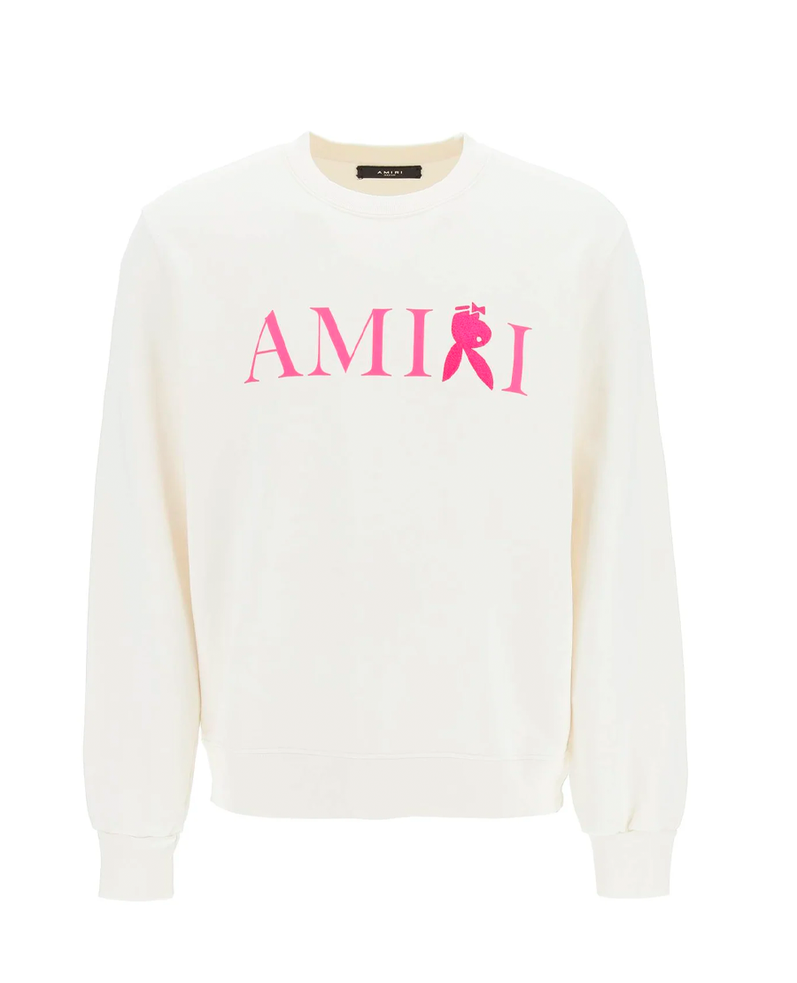 Amiri Reverse Bunny Crew white/pink